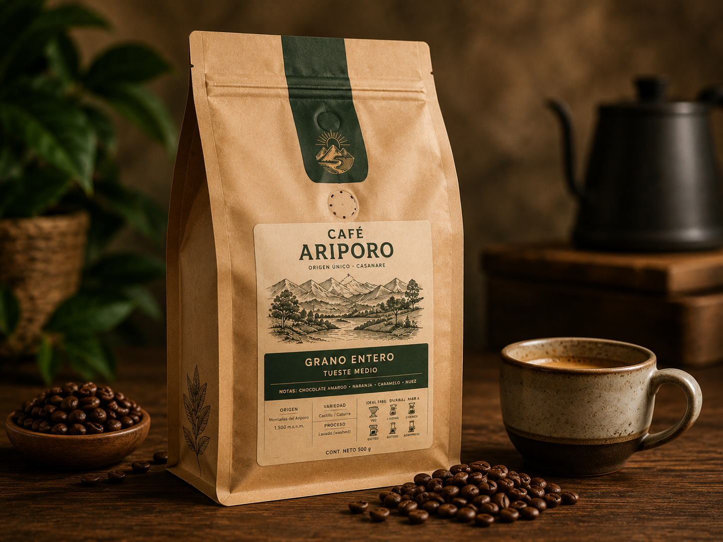 Café Molido Especial 500g — café artesanal de Yopal, Casanare
